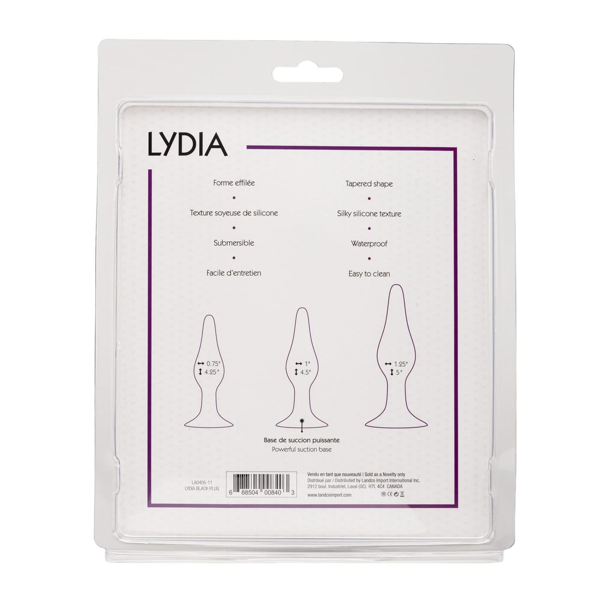 Ensemble de 3 Plugs Anaux avec Ventouse - Lydia | Adore U Adore U - Anal Sensations plus