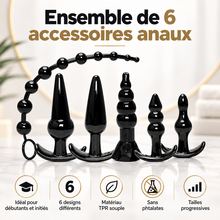 Ensemble de 6 plugs anaux - Try-Curious | Icon Brands Icon Brands Sensations plus