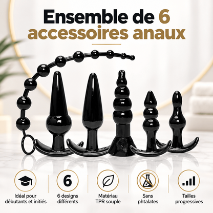 Ensemble de 6 plugs anaux - Try-Curious | Icon Brands Icon Brands Sensations plus