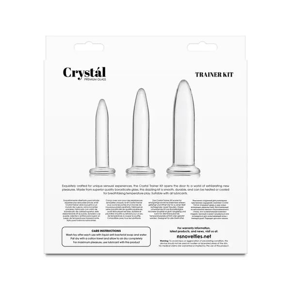 Ensemble de Dilatateurs en Verre - Crystal 3 Pièces | Kit d’Entraînement Anal & Vaginal NS Novelties Sensations plus