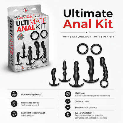Ensemble de Plugs Anaux - Ultimate Anal Kit | 7 Pièces en Silicone Nasstoys Sensations plus
