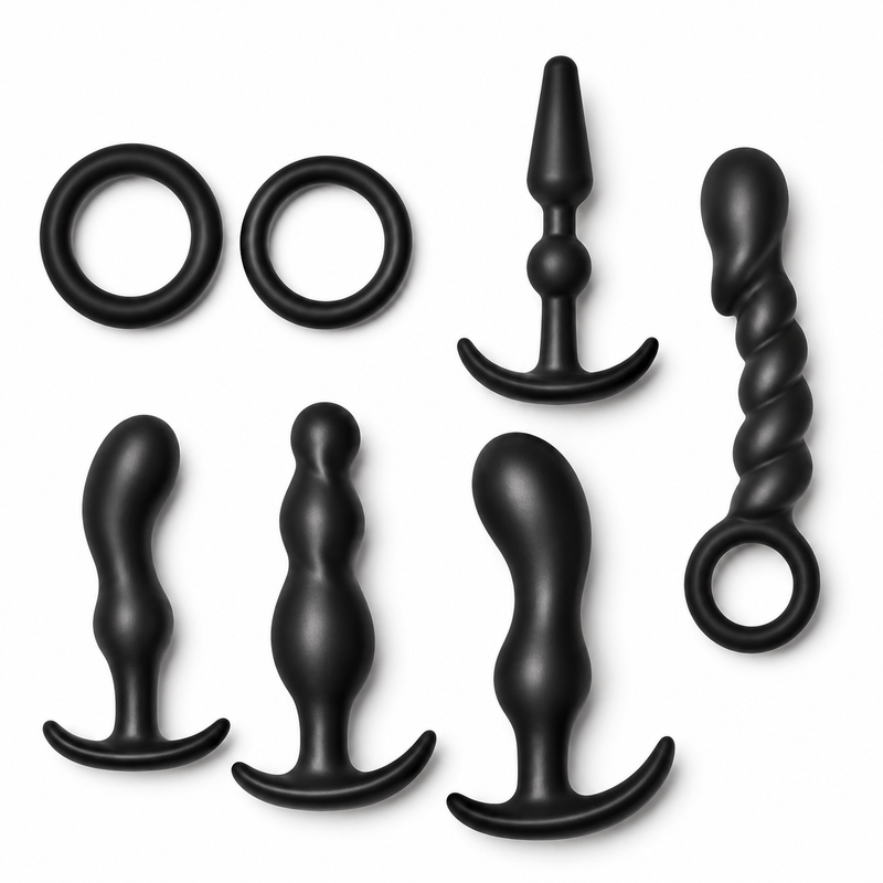 Ensemble de Plugs Anaux - Ultimate Anal Kit | 7 Pièces en Silicone Nasstoys Sensations plus