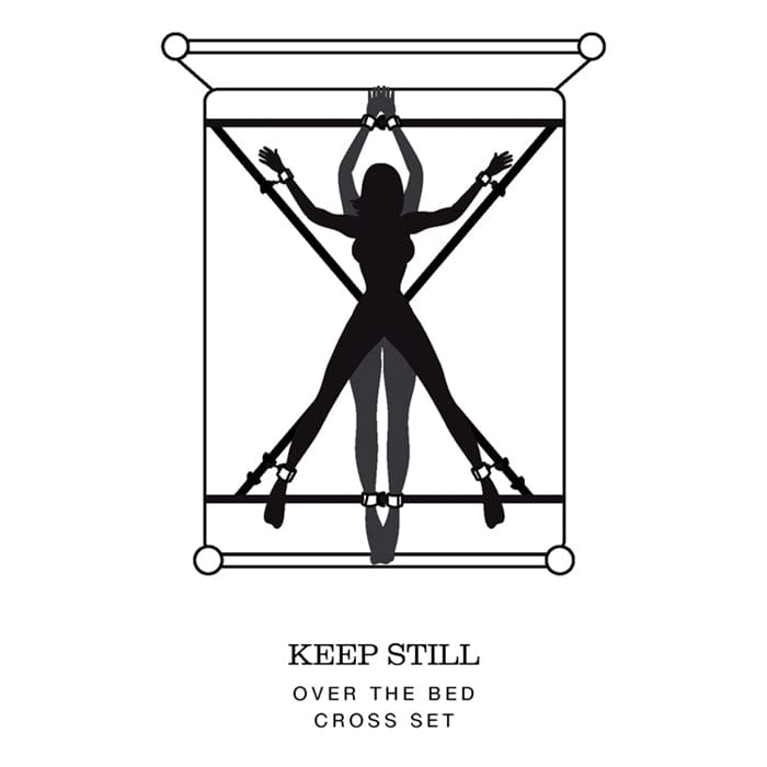 Ensemble de Retenue sur Lit - Fifty Shades of Grey | Poignets, Chevilles & Bandeau Fifty Shades Of Grey Sensations plus