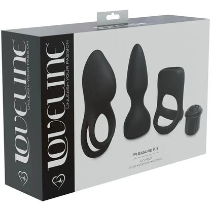 Ensemble Vibrant 3-en-1 - Loveline Pleasure Kit | 10 Modes & 3 Sleeves Interchangeables Loveline Sensations plus