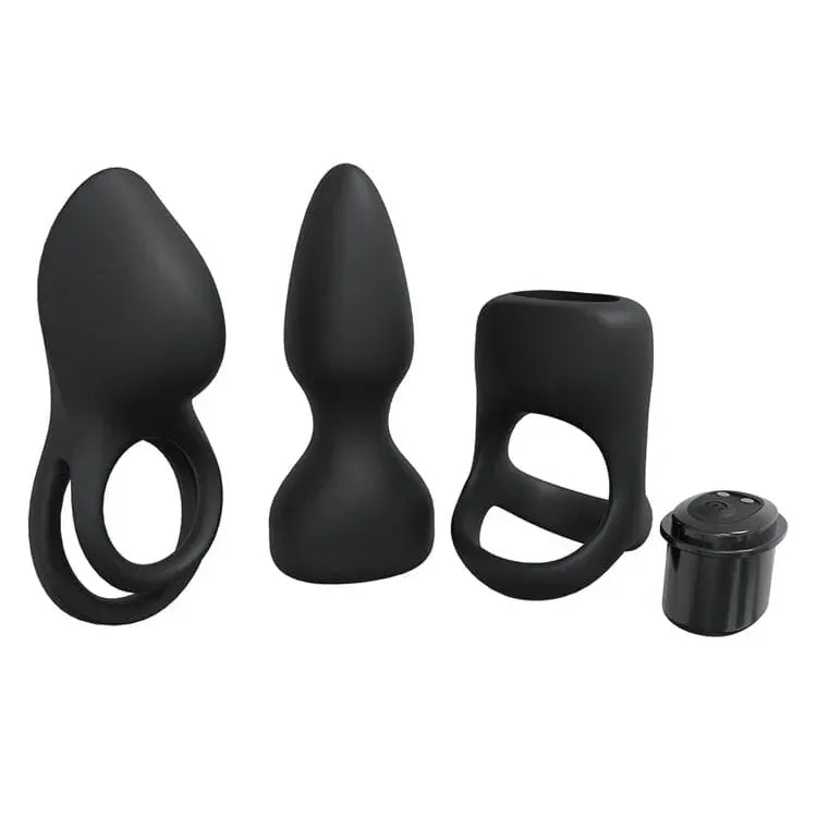 Ensemble Vibrant 3-en-1 - Loveline Pleasure Kit | 10 Modes & 3 Sleeves Interchangeables Loveline Sensations plus