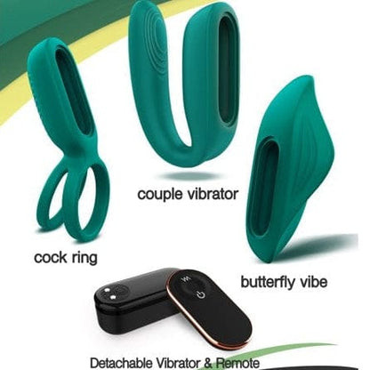 Ensemble Vibrant 4-en-1 pour Couple - Kit Polyvalents Rechargeable | Bullet, Anneau & Vibro Tracy's Dog Sensations plus