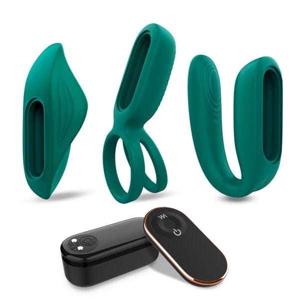 Ensemble Vibrant 4-en-1 pour Couple - Kit Polyvalents Rechargeable | Bullet, Anneau & Vibro Tracy's Dog Sensations plus