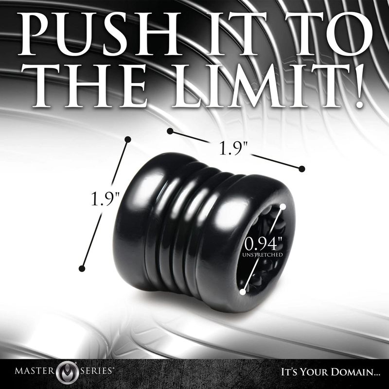 Étireur & Extenseur de Testicules - Master Series Ball Stack | Texturé, Confort & Plaisir Master Series Sensations plus