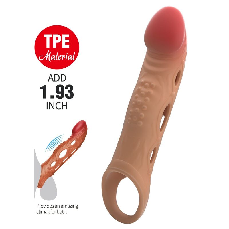 Extension à Pénis - Pretty Love Brad | Gaine Vibrante +5 cm Pretty Love Sensations plus
