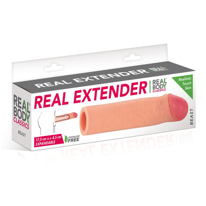 Extension à Pénis - Real Body Beast | Gaine Réaliste 17,5 cm Real Body Sensations plus