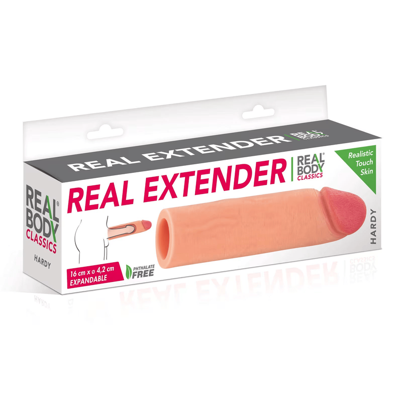 Extension à pénis - Real Body Hardy | Gaine Réaliste de 16 cm Real Body Sensations plus
