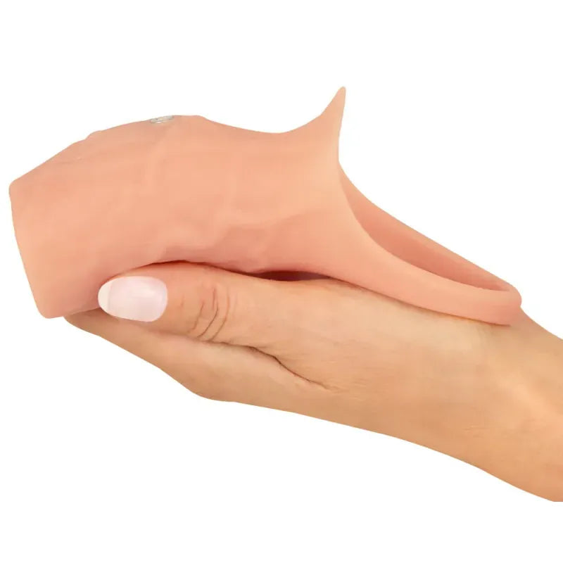 Extension à Pénis Vibrant - RealSleeve Open | Soutient l’Érection & Stimule le Point G Realistixxx Sensations plus