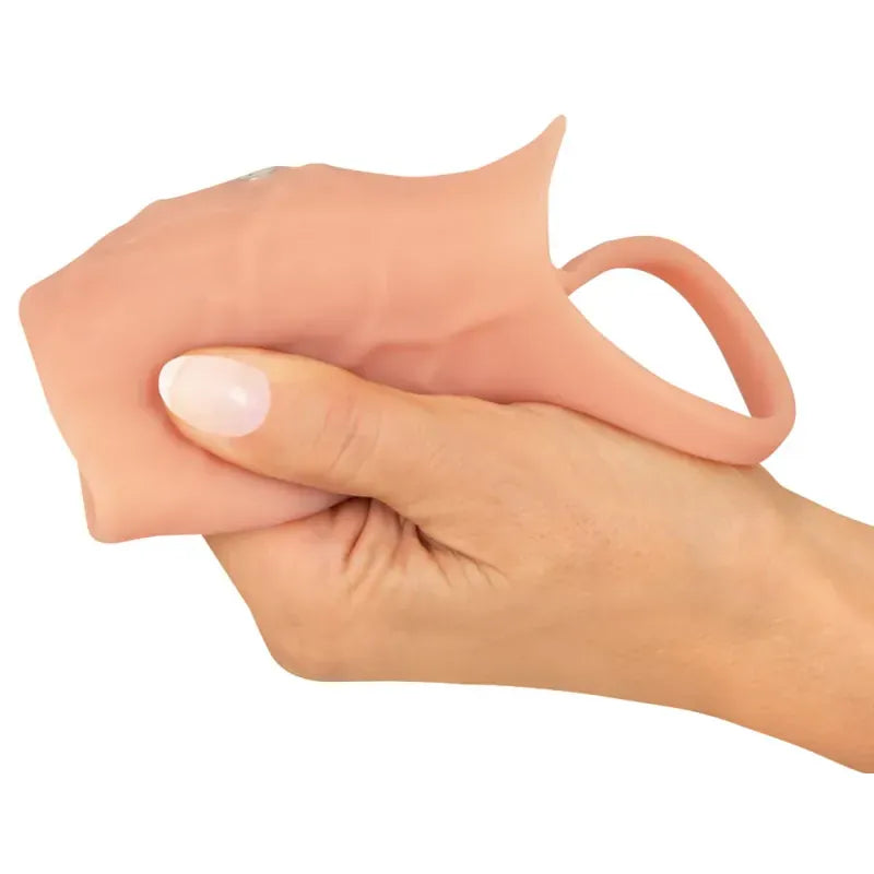 Extension à Pénis Vibrant - RealSleeve Open | Soutient l’Érection & Stimule le Point G Realistixxx Sensations plus