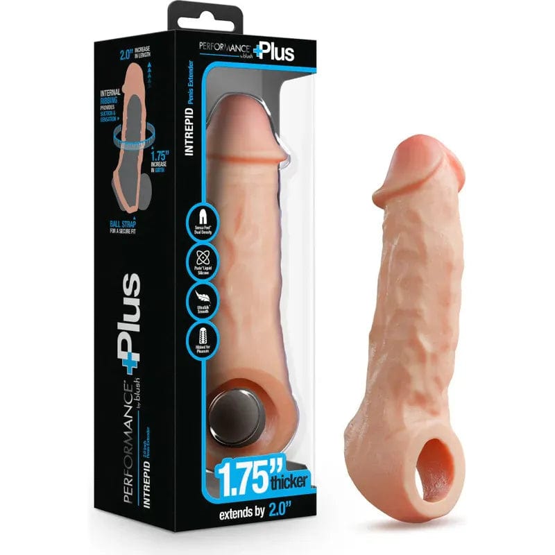 Extension - Performance Plus - Intrepid - 2 Inch Silicone Penis Xtender Blush Novelties Sensations plus