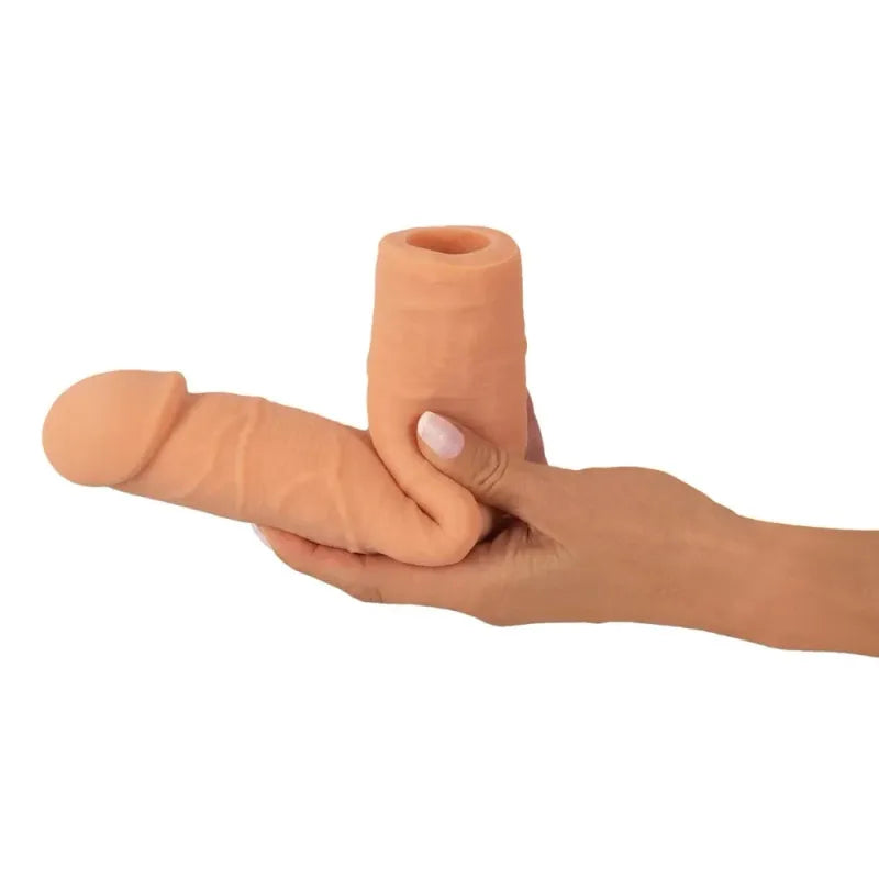 Extension Pour Pénis - Nature Skin Sleeve 7 cm | Allonge, Épaissit & Plaisir Intense Nature Skin Sensations plus