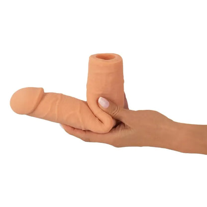 Extension Pour Pénis - Nature Skin Sleeve 7 cm | Allonge, Épaissit & Plaisir Intense Nature Skin Sensations plus