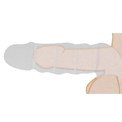 Extension pour Pénis Réaliste & Anneaux 9"- Real Rock | Souple & Texture Ultra-Réaliste Real Rock Sensations plus