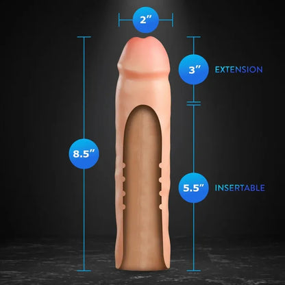 Extension pour Pénis - Vindicate 8.5" | Double Densité & Réaliste Blush Novelties Sensations plus