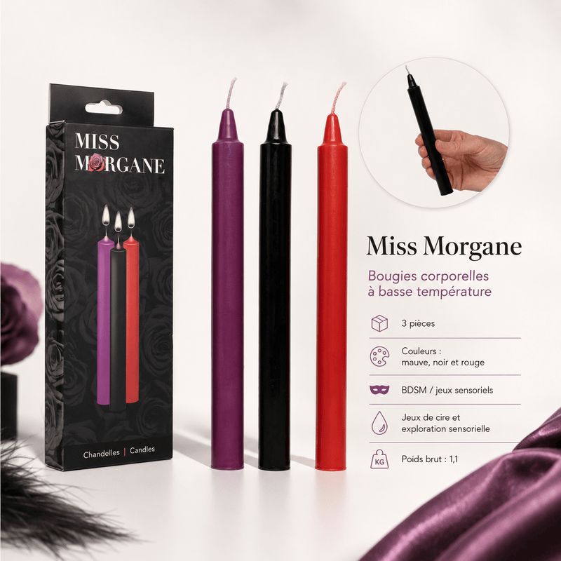 Bougies à Basse température - Miss Morgane | Jeu de Cire Chaude