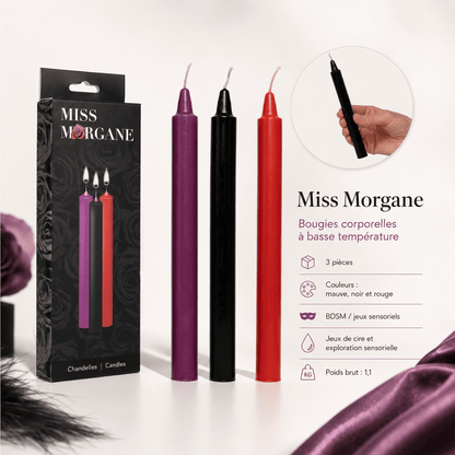Bougies à Basse température - Miss Morgane | Jeu de Cire Chaude