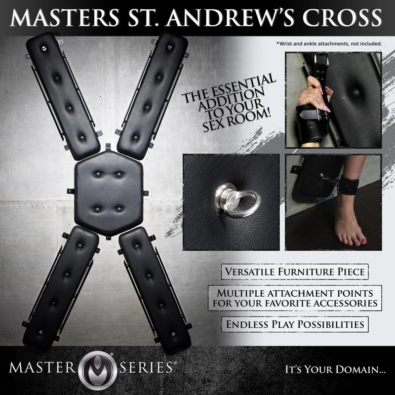 Fetish - Master Series - Croix de Maître Saint-André Master Series Sensations plus