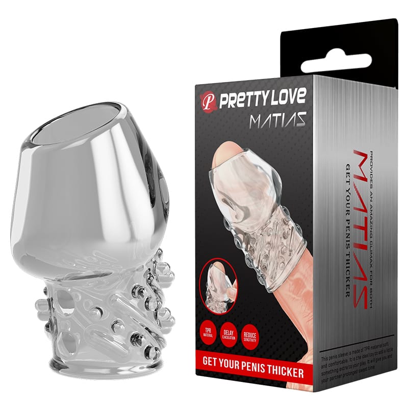 Gaine à pénis pour Gland - Pretty Love Matias | Retarde l’Éjaculation & Stimule Votre Partenaire Pretty Love Sensations plus