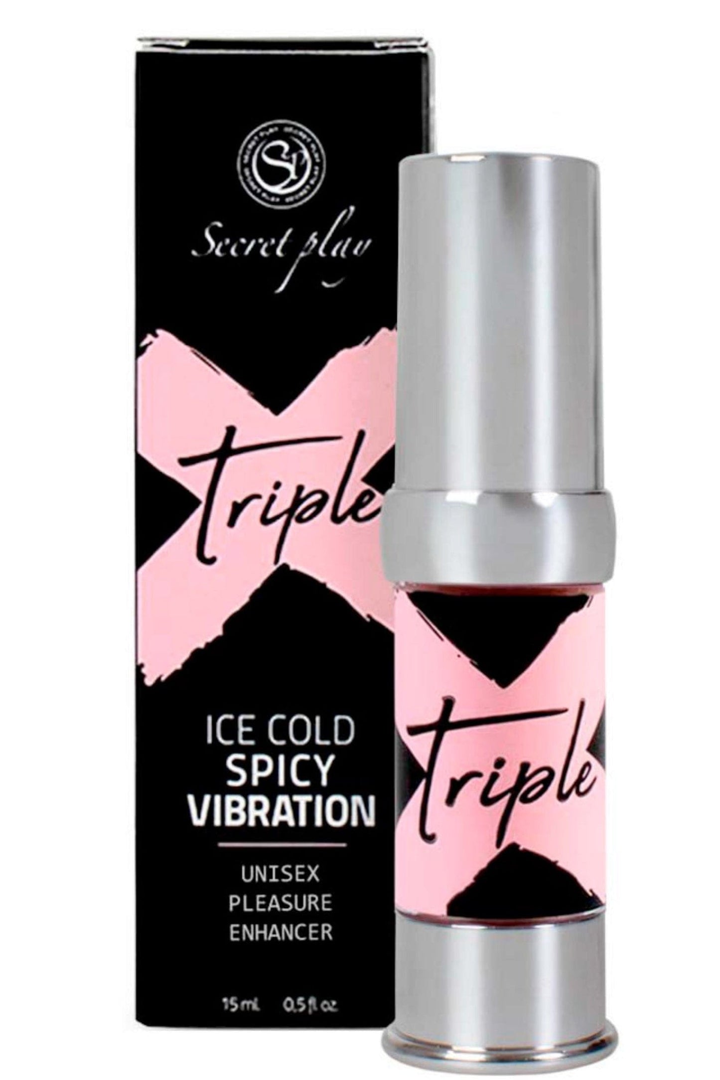 Gel Intensifiant Unisexe - Triple X 15ml | Effets Chaud, Froid & Vibrant pour Plaisir Secret Play Sensations plus