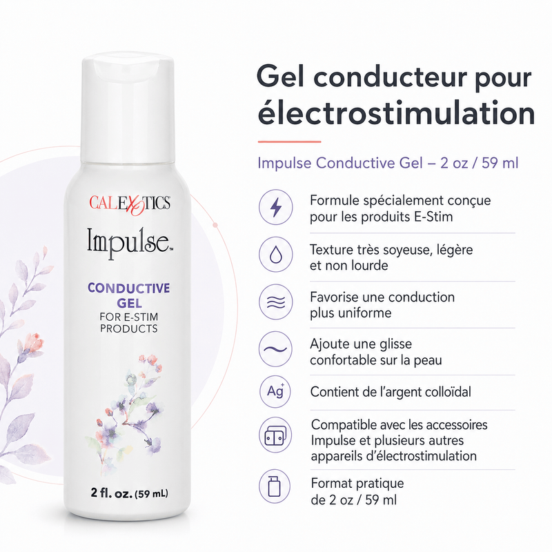 Gel pour Électrostimulation - Impulse Conductive Gel E-Stim | CalExotics Calexotics Sensations plus