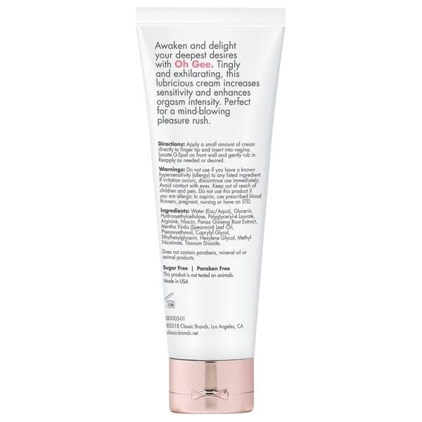 Gel Pour Point G - CG - Oh Gee 1oz CG Sensations plus