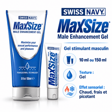 Gel Stimulant Masculin - MaxSize 10 ml ou 150 ml | Swiss Navy Swiss Navy Sensations plus