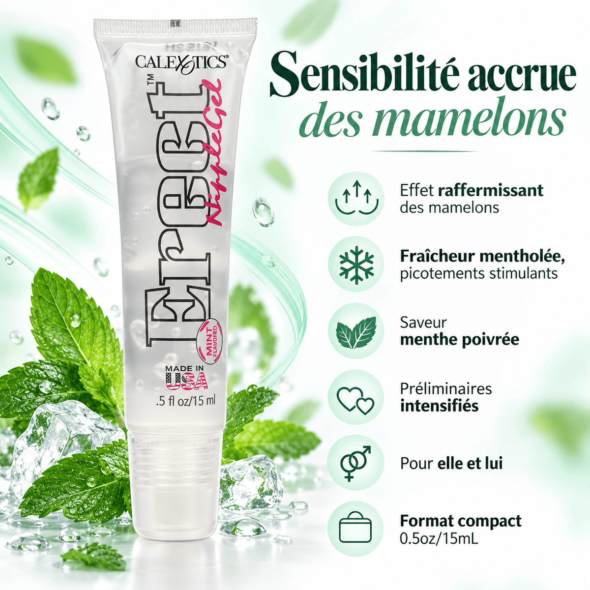Gel Stimulant pour Mamelons - Nipple Play Erect Nipple Gel | CalExotics Calexotics Sensations plus