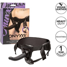 Harnais avec dildo - Calexotics - Onyxxx Support Strap with Silicone Probe CalExotics Sensations plus