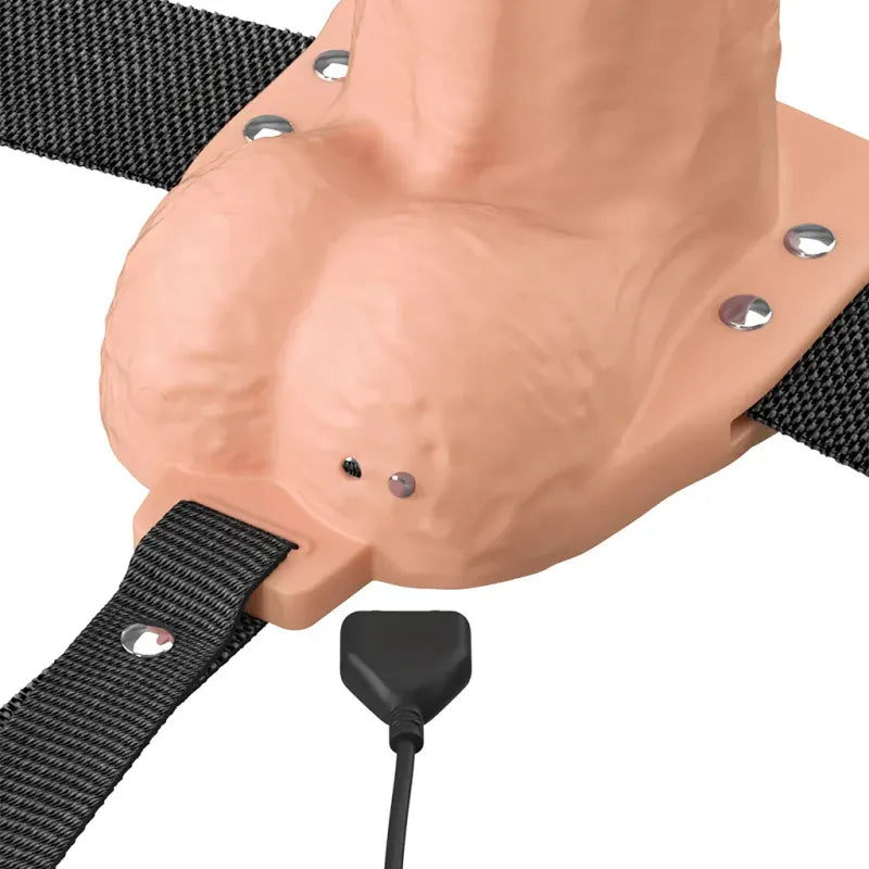 Harnais Creux Vibrant - Fantasy X-Tensions Elite 8" Strap-On | 10 modes, Rechargeable & Confo Pipedream Sensations plus