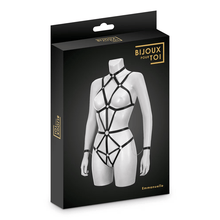 Harnais de Corps Élastique - Bijoux pour Toi Emmanuelle | Body Noir Ajustable & Sexy Bijoux pour toi Sensations plus