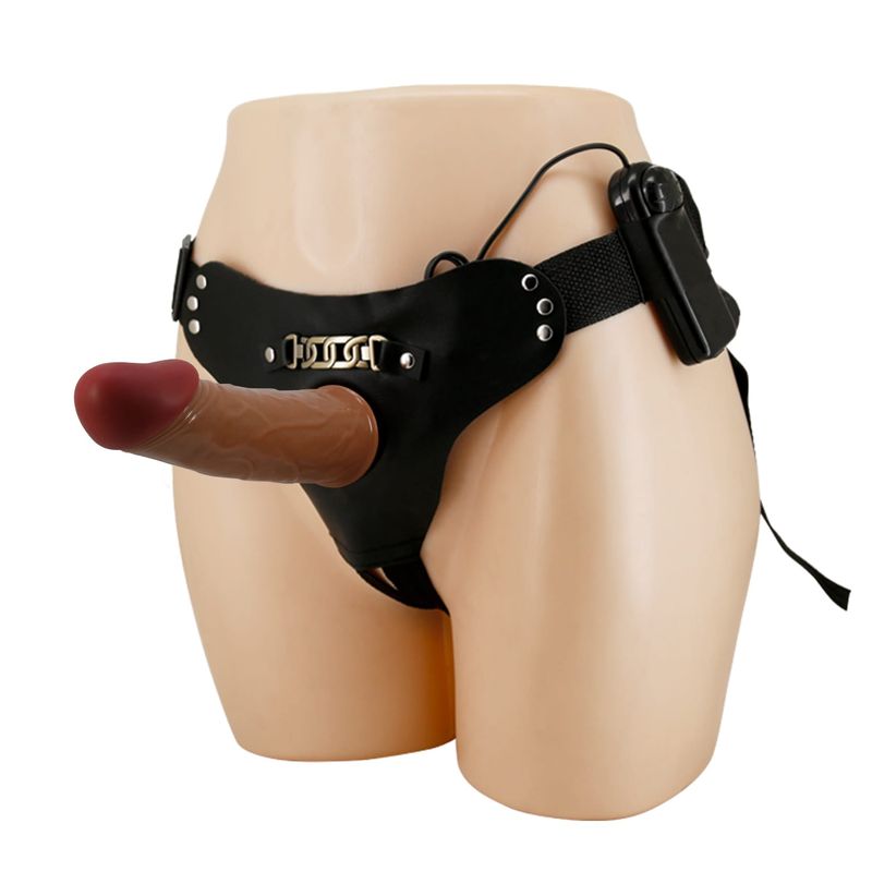 Harnais & Dildo Creux Vibrant - Pretty Love Starks | Dildo Réaliste & Texture Effet Peau Pretty Love Sensations plus