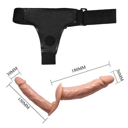 Harnais & Double Dildo Réaliste - Ultra Strap-On | Double Pénétration pour Plaisir Partagé Pretty Love Sensations plus
