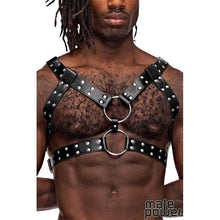 Harnais - Male Power - Gemini PU Leather Chest Harness Male Power Sensations plus