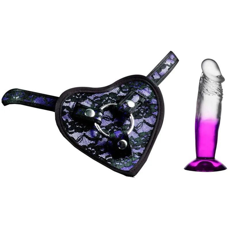 Harnais strap-on avec dildo - Heart-On Deluxe | Nasstoys Nasstoys Sensations plus