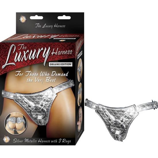 Harnais Strap-On - Luxury Harness Deluxe Edition | Noir ou Argent Nasstoys Sensations plus