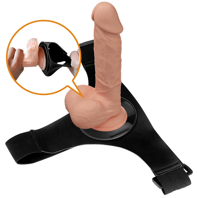 Harnais Universel & Dildo Réaliste - Pretty Love Jerry 7,6" | Confort, Maintien & Polyvalent Pretty Love Sensations plus