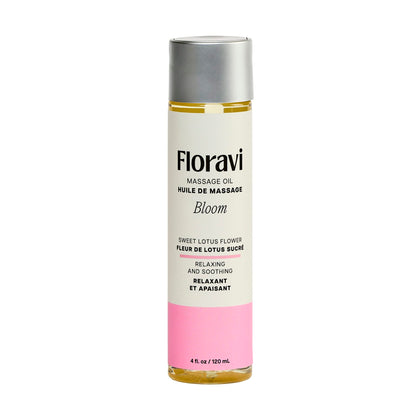 Huile de Massage Corporelle Intime - 4 Fragrances Sensuelles 4 oz | Floravi Floravi Sensations plus