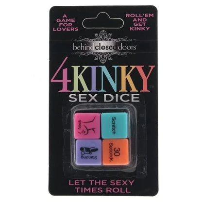 Jeu de Dés Coquin - 4 Dés Kinky pour Adultes | Behind Closed Doors Little Genie Sensations plus