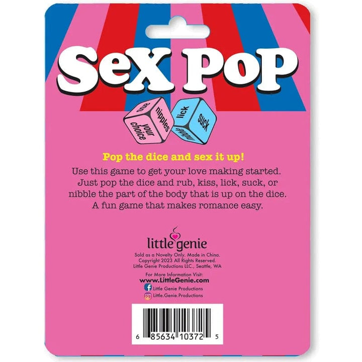 Jeu de Dés - Little Genie - Sex Pop, Popping Dice Game Little Genie Sensations plus