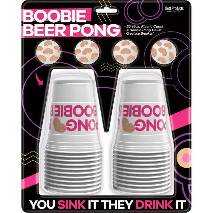 Jeu Sexe Pong - Boobie Beer Pong Set | 20 Verres &  4 Balles Hott Products Sensations plus
