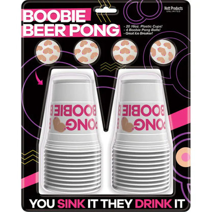 Jeu Sexe Pong - Boobie Beer Pong Set | 20 Verres &  4 Balles Hott Products Sensations plus