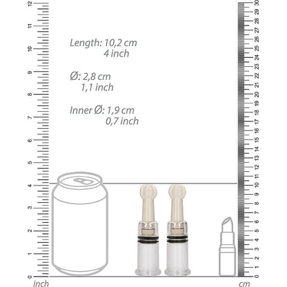 Kit aspiration mamelons transparent – Nipple Suction Set Small | Petit & stimulant Shots America Sensations plus