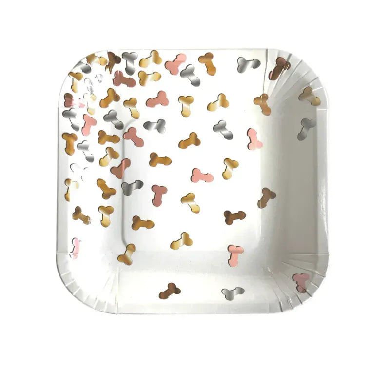 Kit Complet de Fête Sexy & Drôle - Penis Party Pack | Assiettes, Ballons & Accessoires Fun Little Genie Sensations plus