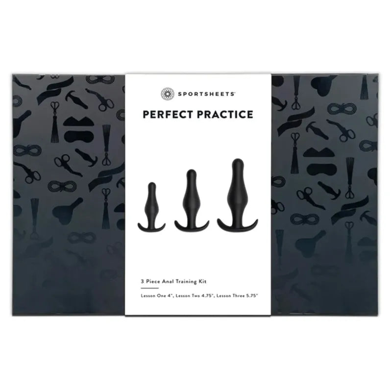 Kit d’Entraînement Anal - Sportsheets | Ensemble de 3 Plugs Progressifs en Silicone Doux Sportsheets Sensations plus