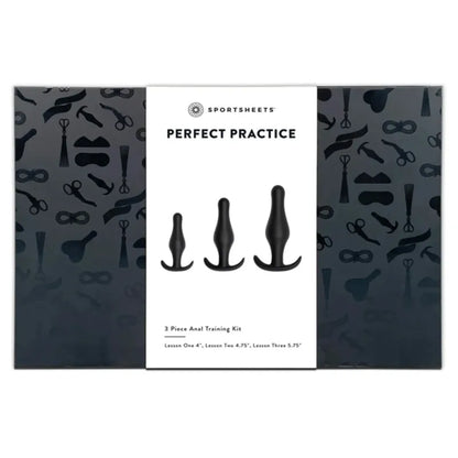 Kit d’Entraînement Anal - Sportsheets | Ensemble de 3 Plugs Progressifs en Silicone Doux Sportsheets Sensations plus