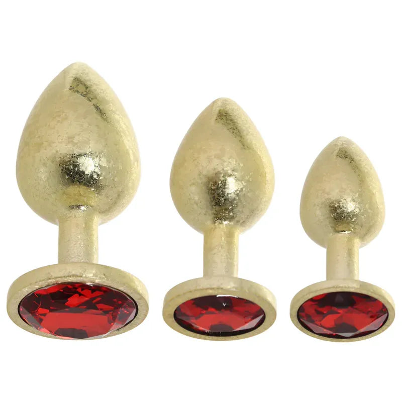 Kit de 3 Plugs Anaux en métal - Ouch! Milan Collection | Luxe, Progression & Sensations Ouch! Sensations plus
